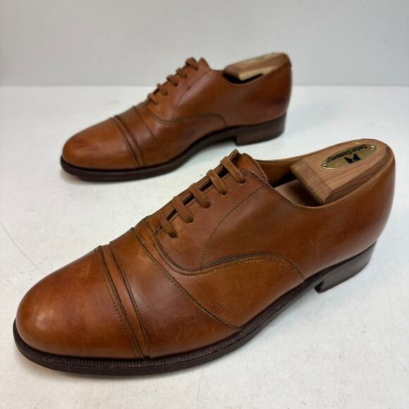 RARE Crockett & Jones x Polo Ralph Lauren Brown Oxford VGUC Made in England 8 D main image 10